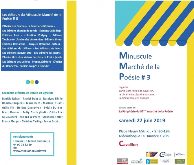 MINUSCULE MARCHÉ DE LA POÉSIE 2019 - propos2editions